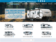 Tablet Screenshot of dreamchasersrv.com